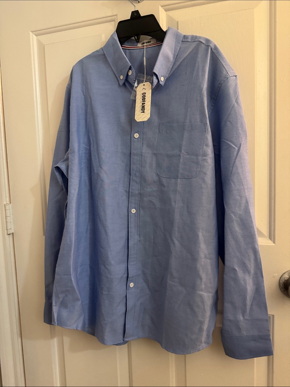 Gant Men's Light Blue Button-Down Oxford Shirt